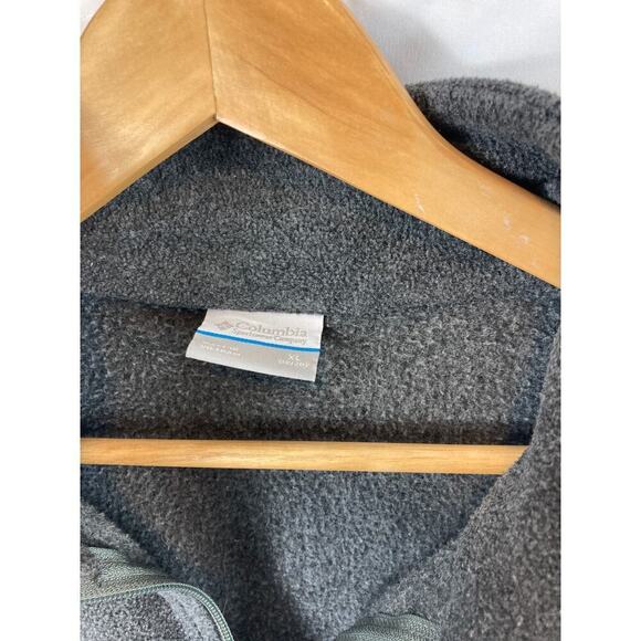 Columbia Kids Grey Zip Up Fleece Sweater size XL 18/20 - Picture 2 of 3
